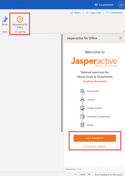 Jasperactive for Office